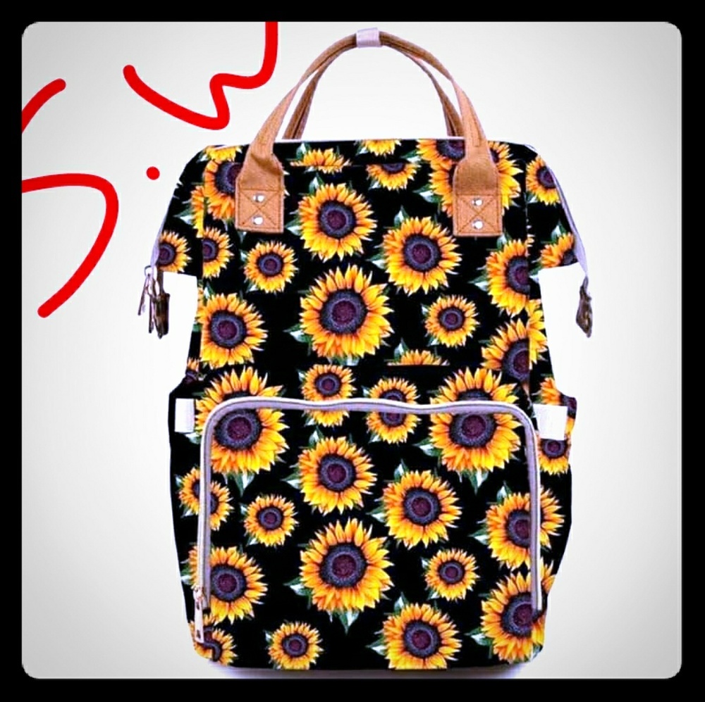 Sunflower diaper bag !!